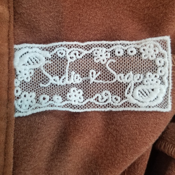 NWT Marley Deep-V Jumpsuit in Burnt Orange - Picture 7 of 9